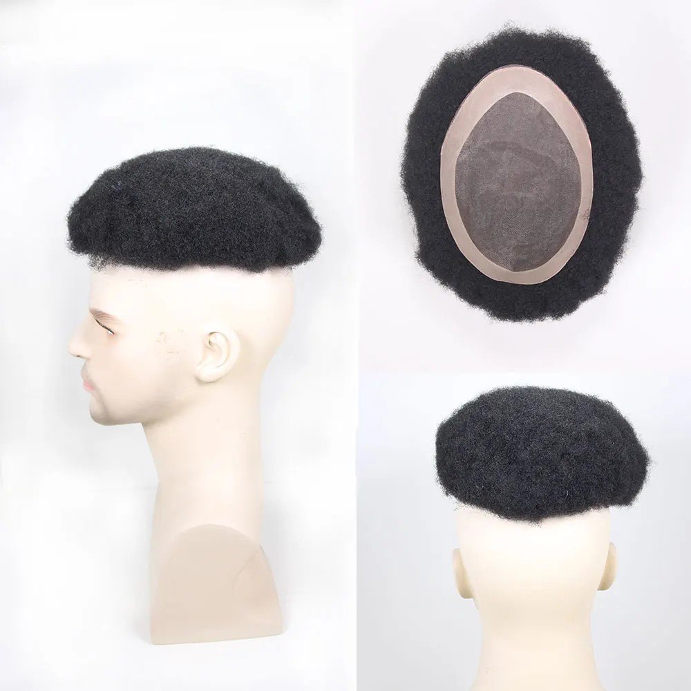 Toupet afro 4 mm noir jais - cheveux humains | Afro King product image 2