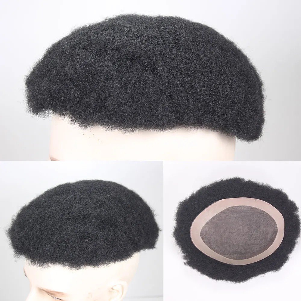 Toupet afro 4 mm noir jais - cheveux humains | Afro King product image 3