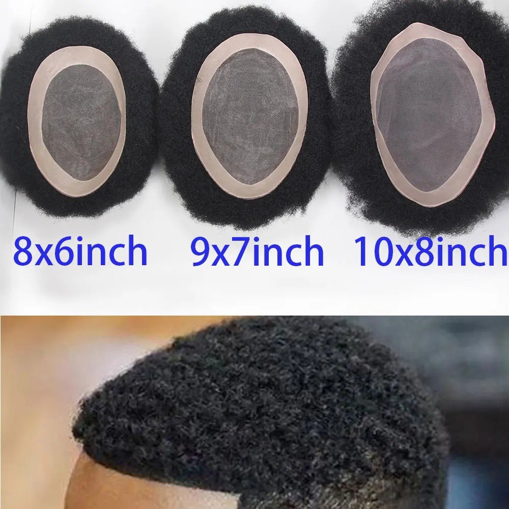 Toupet afro 4 mm noir jais - cheveux humains | Afro King product image 4