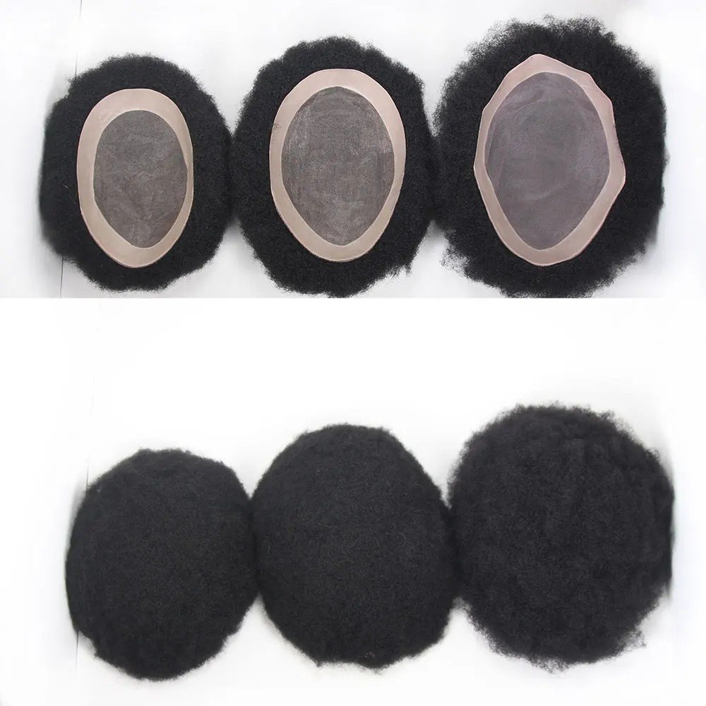 Toupet afro 4 mm noir jais - cheveux humains | Afro King product image 5