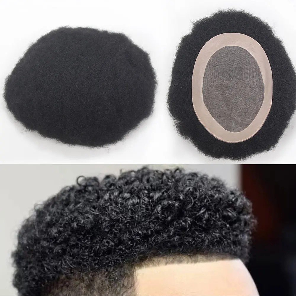 Toupet afro 4 mm noir jais - cheveux humains | Afro King product image 6