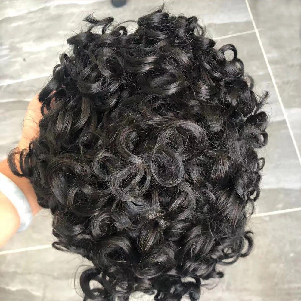 Toupet afro bouclé 20 mm - cheveux humains | Afro King product image 3