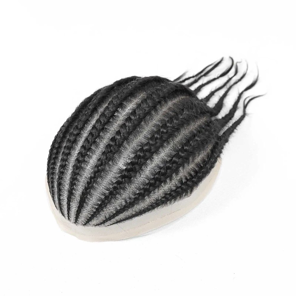 Toupet cornrows tressé full lace - cheveux humains | Afro King product image 5