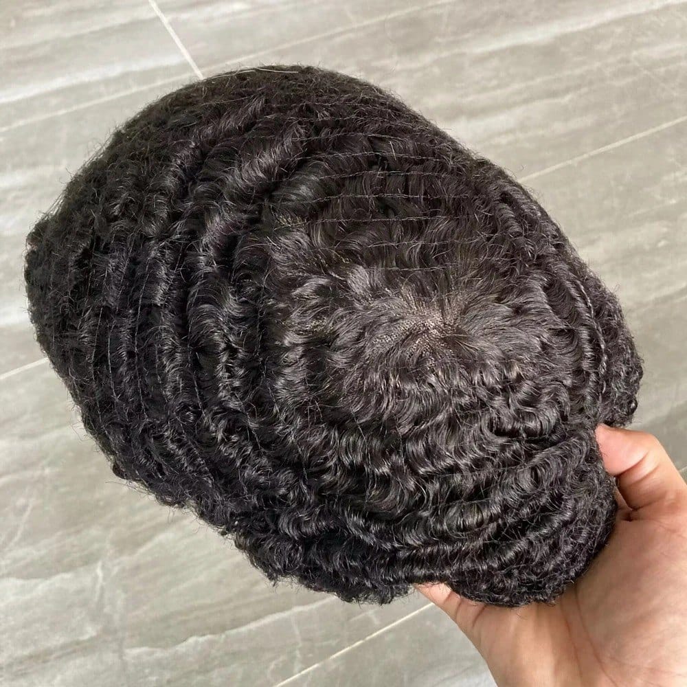 Toupet deep waves 10 mm base mono - cheveux humains | Afro King product image 3