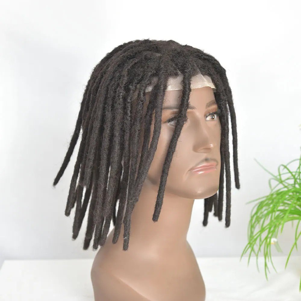 Toupet dreadlocks 12 pouces full lace - cheveux humains
