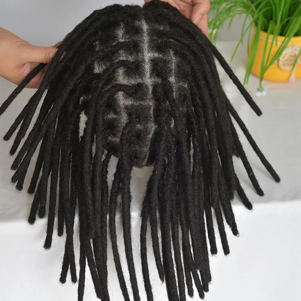 Toupet dreadlocks 12 pouces full lace - cheveux humains | Afro King product image 2