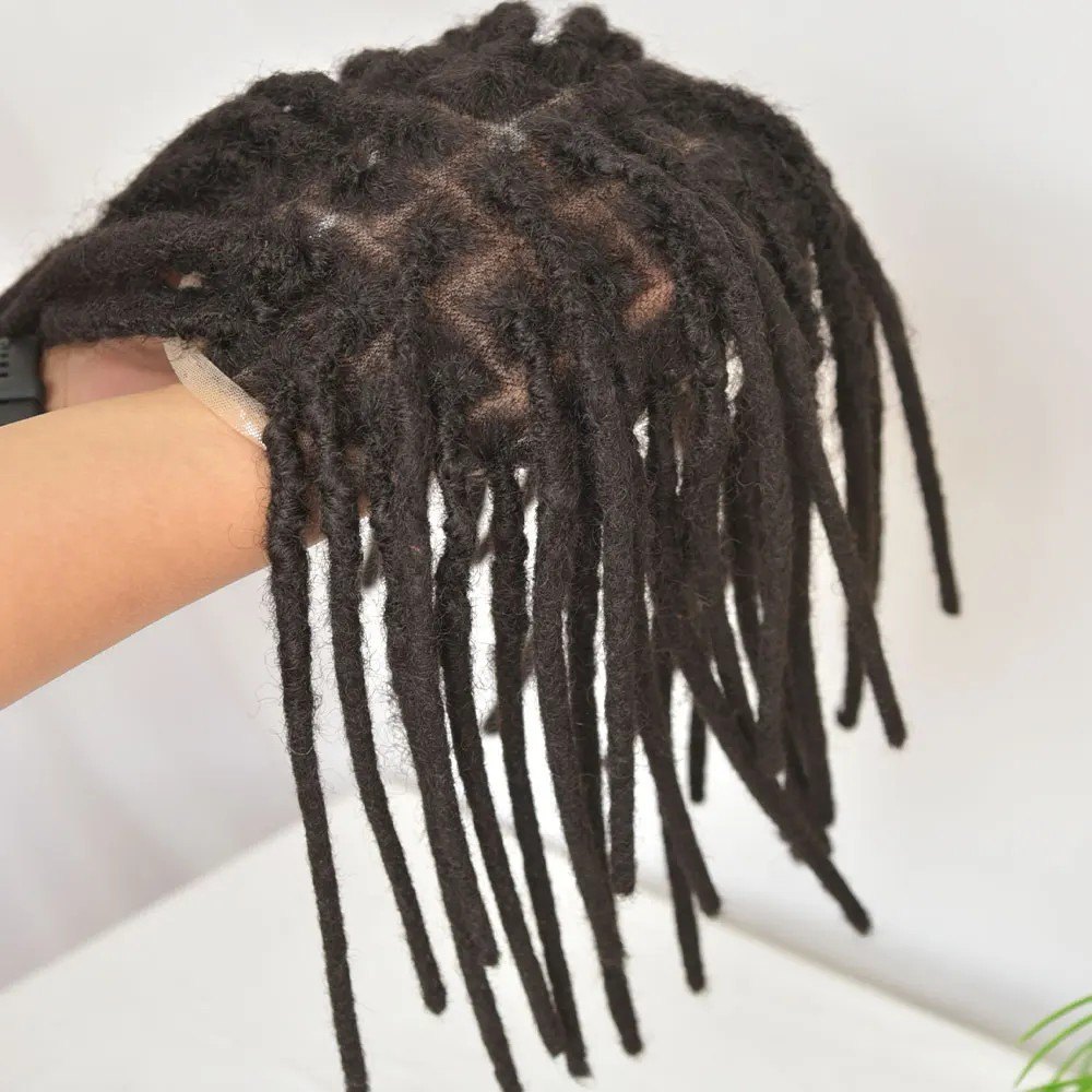Toupet dreadlocks 12 pouces full lace - cheveux humains | Afro King product image 3