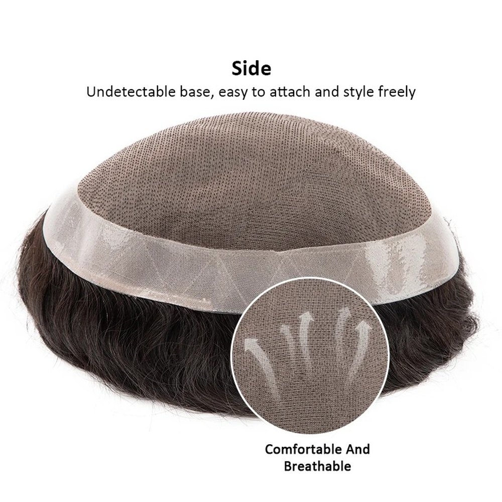 Toupet water wave base mono fine - cheveux humains | Afro King product image 6